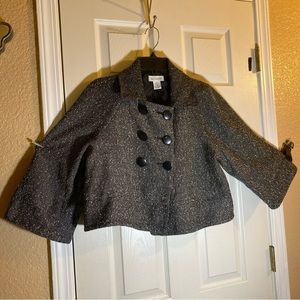 Methode Women Medium Crop Fit Blazer Coat Old Fashion Style Wide Sleeves Fancy